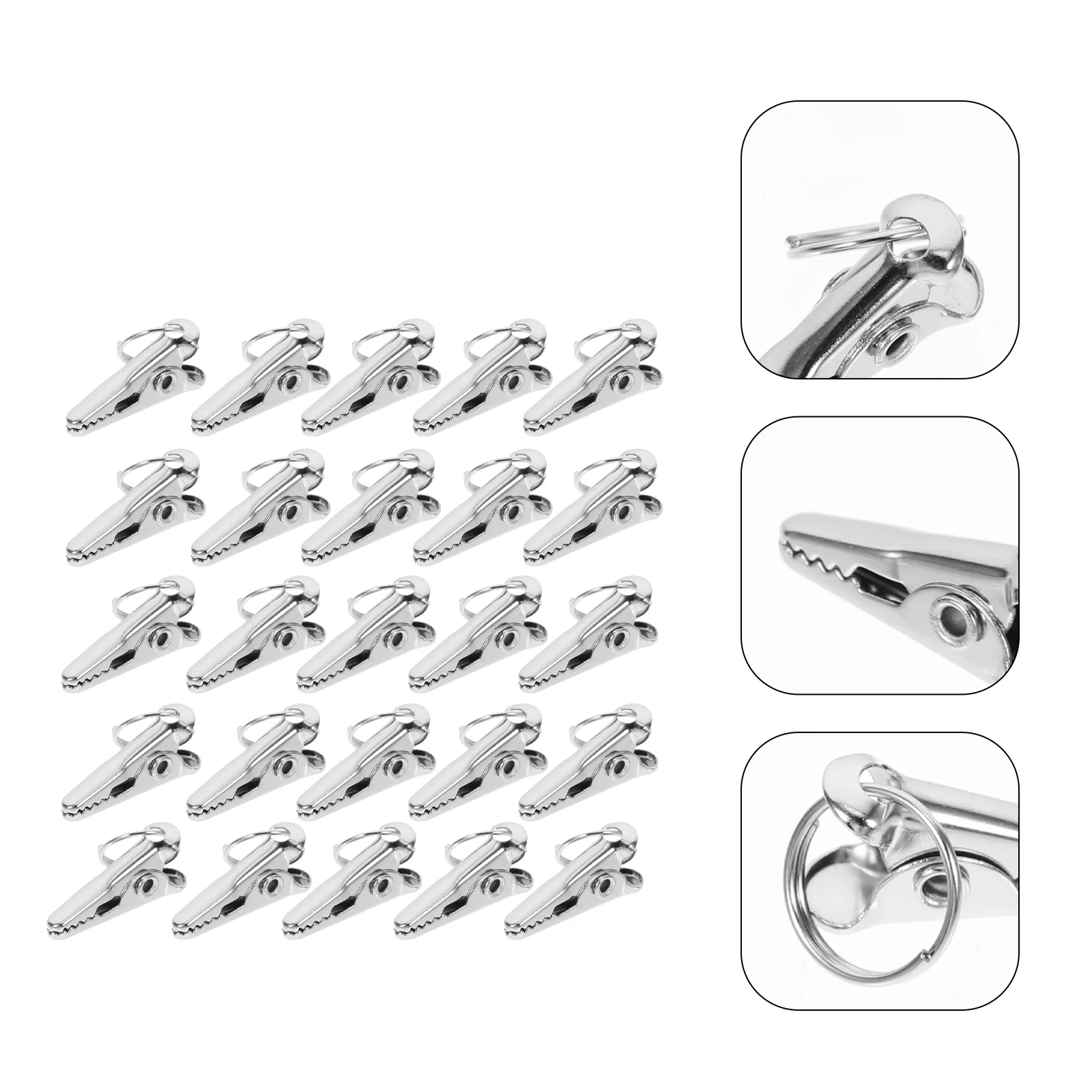 

Clips Alligator Ornament Hooks Metalshaped Crocodile Christmas Small Hangers Clamps Clip Test Hanger Hair Electrical Prong