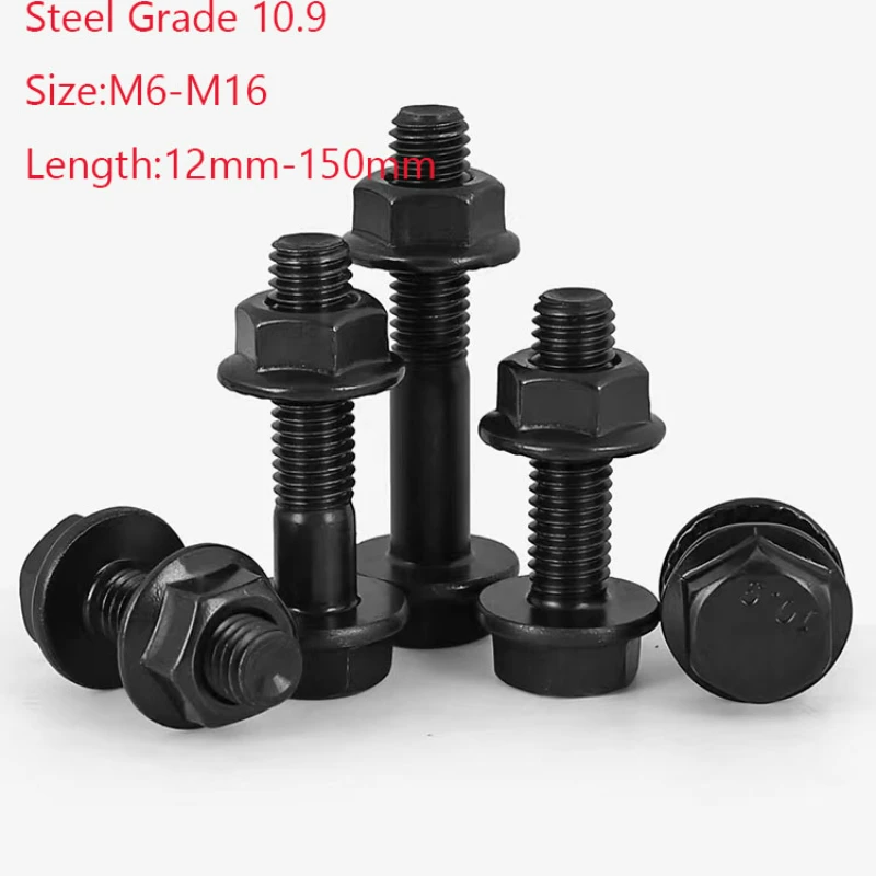 

1/10 шт., высокопрочный шестигранный фланцевый винт M6/M8/M10/M12/M14/M16