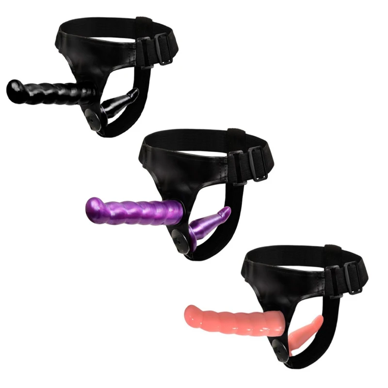 Реалистичный двойной ремень на искусственном пенисе Ультраэластичный страпон