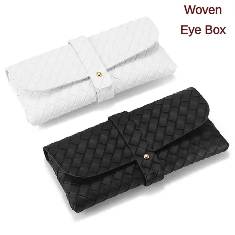 

New Woven Pattern Glasses Bag Protective Sunglasses Cover Case Box Reading Eyeglasses Pouch Eyewear Protector Case Accessories