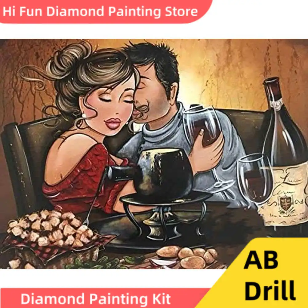 Набор для алмазной живописи 5D сделай сам вышивки крестом свиданий полных женщин