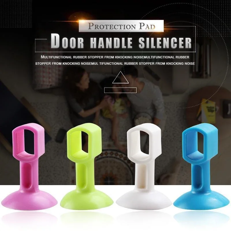 

5PCS Door Handle Silicone Door Stopper Door Handle Anti-Collision Buffer To Protect Walls And Furniture Door Stop Bedroom