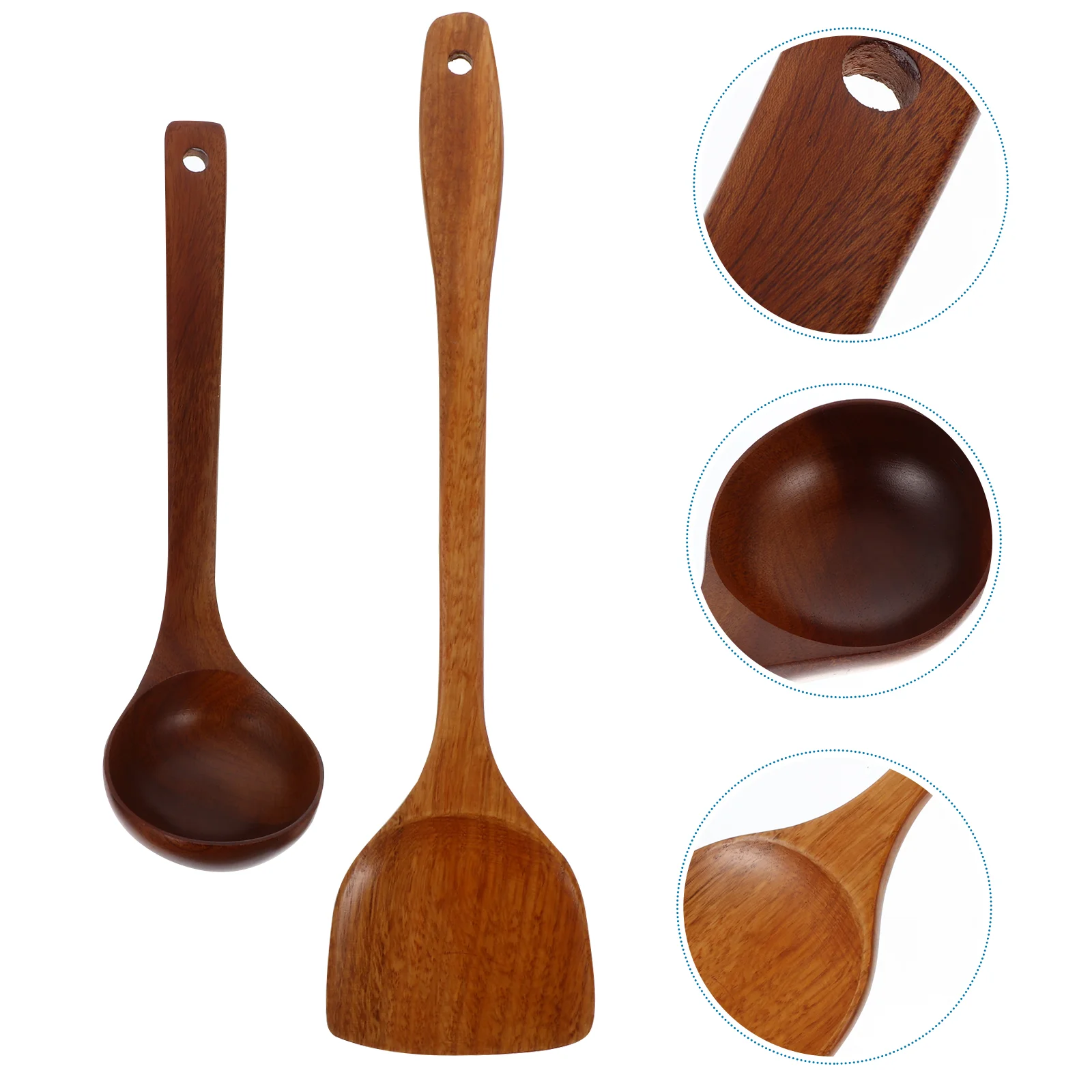 

Wooden Spatula Bbq Kit Non-stick Spoon Heat-resistant Tablespoon Soup Ladle Kitchen Utensil Cooking Tools