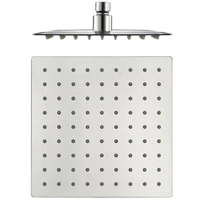 square stainless steel shower head rainfall shower chrome high pressure ultra thin shower head sprayer 200x200mm