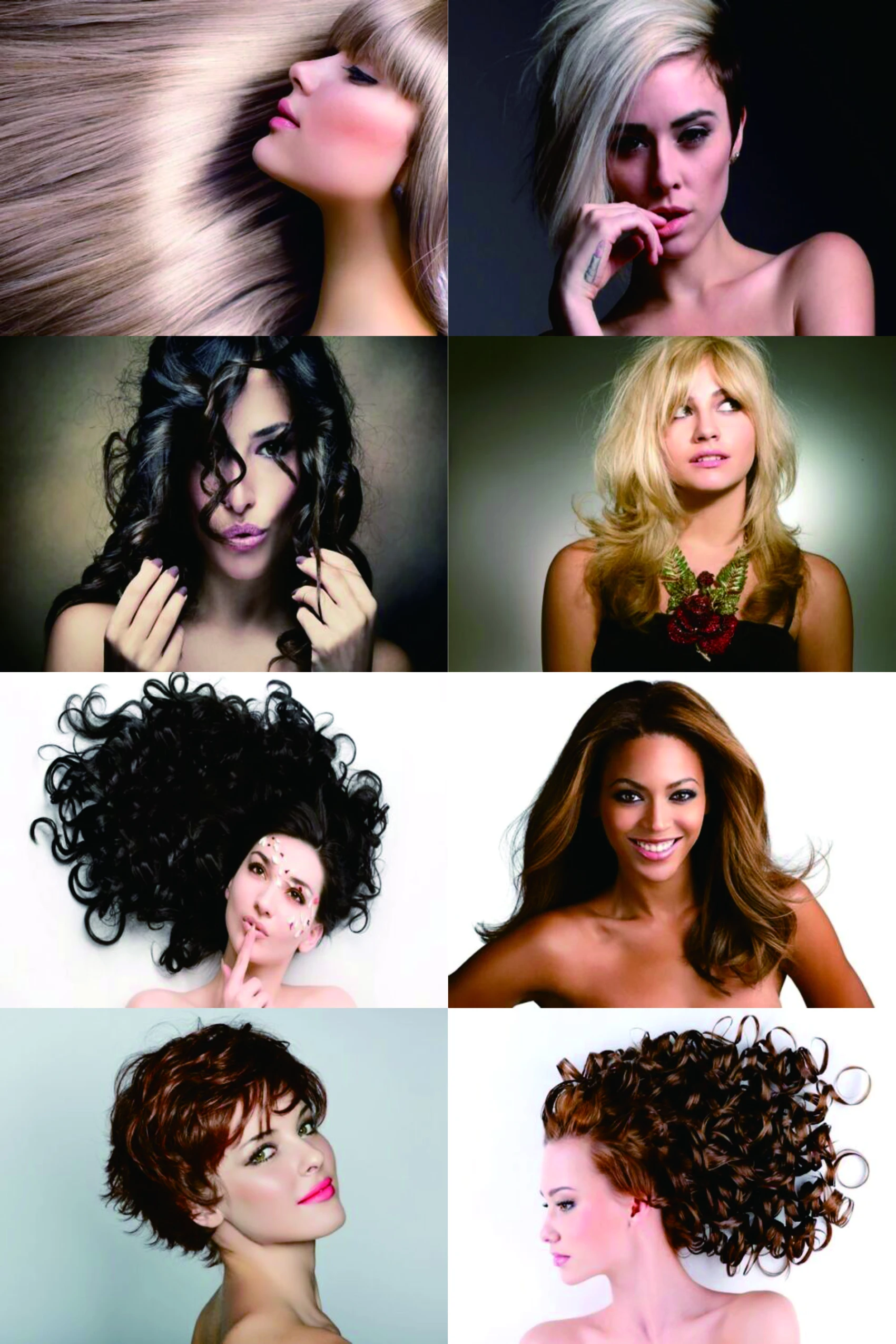 

6style choose HAIR SALON WOMENS HAIRSTYLE MODELS HAIRDRESSER Print Art Canvas Poster For Living Room Decor Home Wall Picture