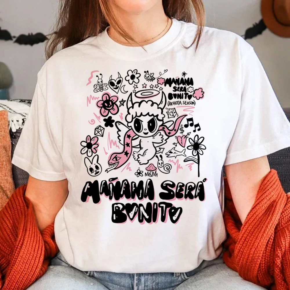 Футболка Karol g женская с рисунком манга топ в японском стиле аниме одежда для