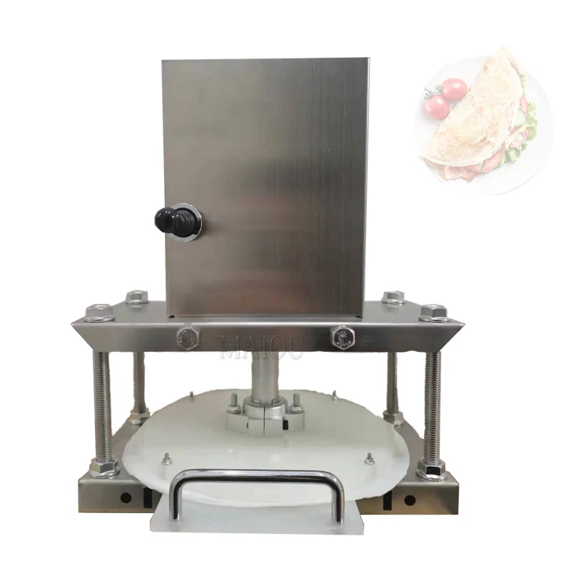 

220V Commercial Electric Pizza Dough Press Machine Flour Tortilla Maker Dough Roller Sheeter Pressing Machine