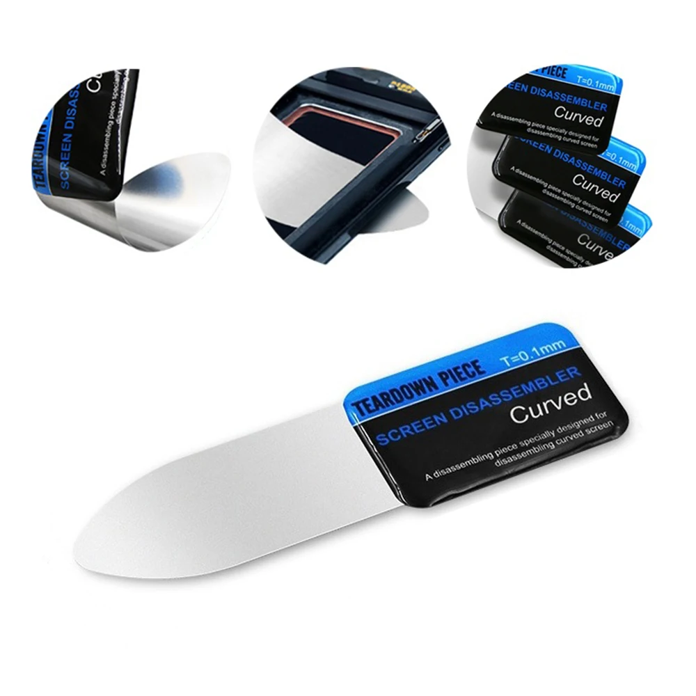 

Stainless Steel Curved Screen Disassemble Opener Tool Pry Spudger Phone Tablet Screen Opening Repairing Tools Hand Tool Part