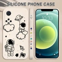cute astronaut soft phone case for huawei mate 30 30e 40 20 pro silicone lens protection phone cover for huawei mate 40 30 20 10