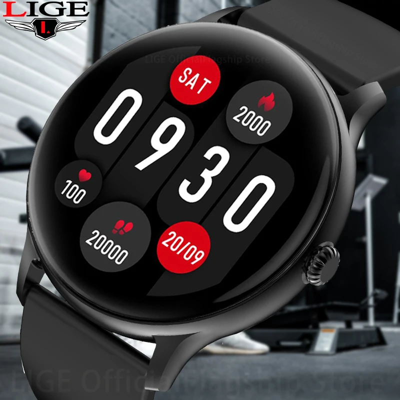 

LIGE Call Smart Watch Men Full Touch Sports Fitness Digital Watches IP67 Waterproof Bluetooth For Android iOS Smartwatch Clock