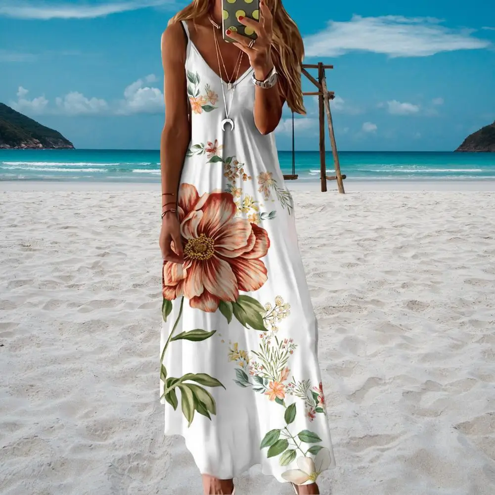 

Casual Dress V Neck Maxi Dress Large Hem Sling Dress Long Dress Casual Dress V Neck Maxi Dress Large Hem Sling Dress
