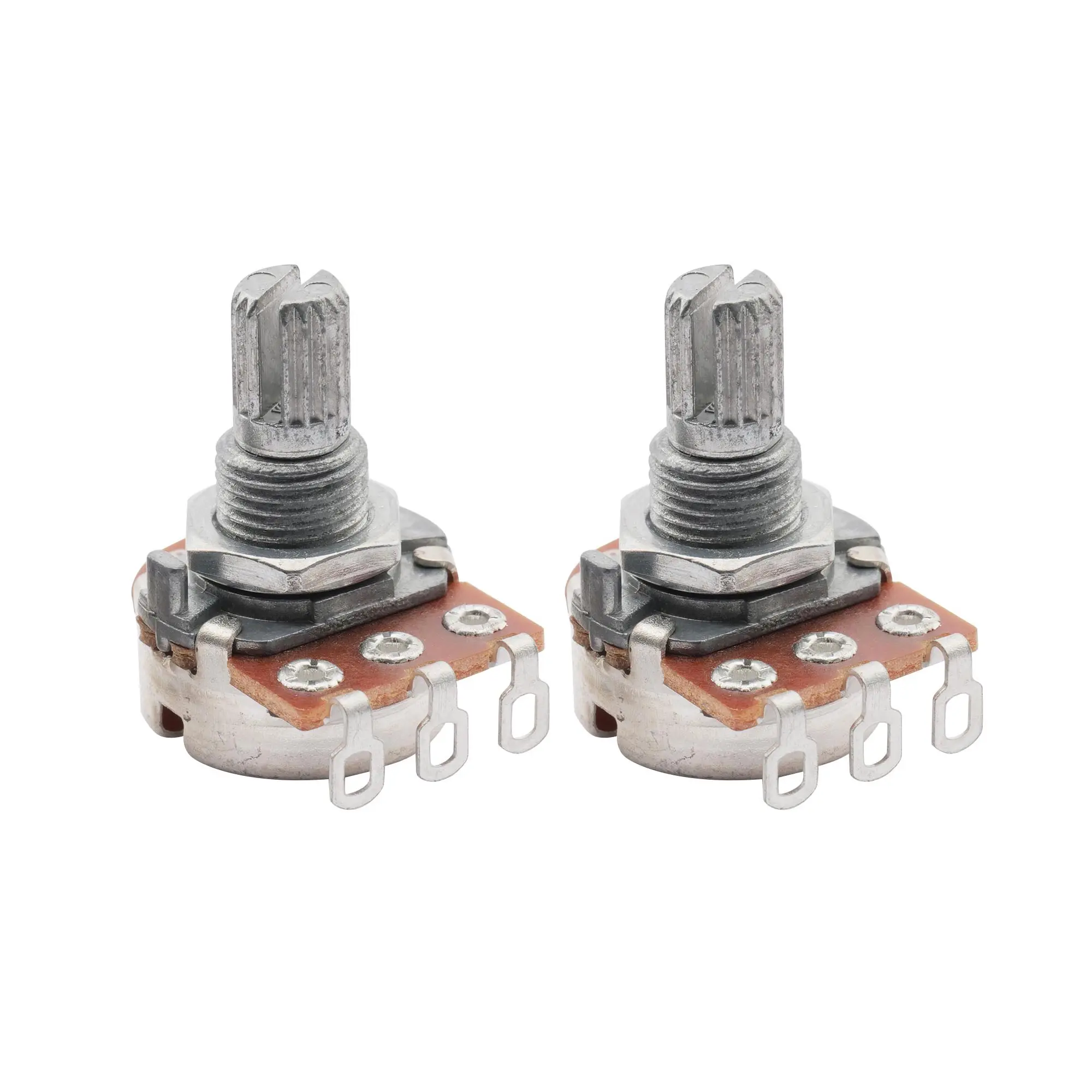 

Musiclily Metric Mini 18mm Split Shaft A250K Guitar Potentiometers (2 Pieces)