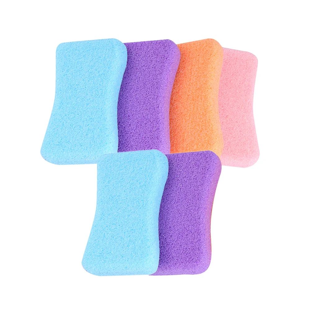 

6pcs Pumice Stone Pedicure Tools Double Side Hard Skin Remover for Men Mixed Color