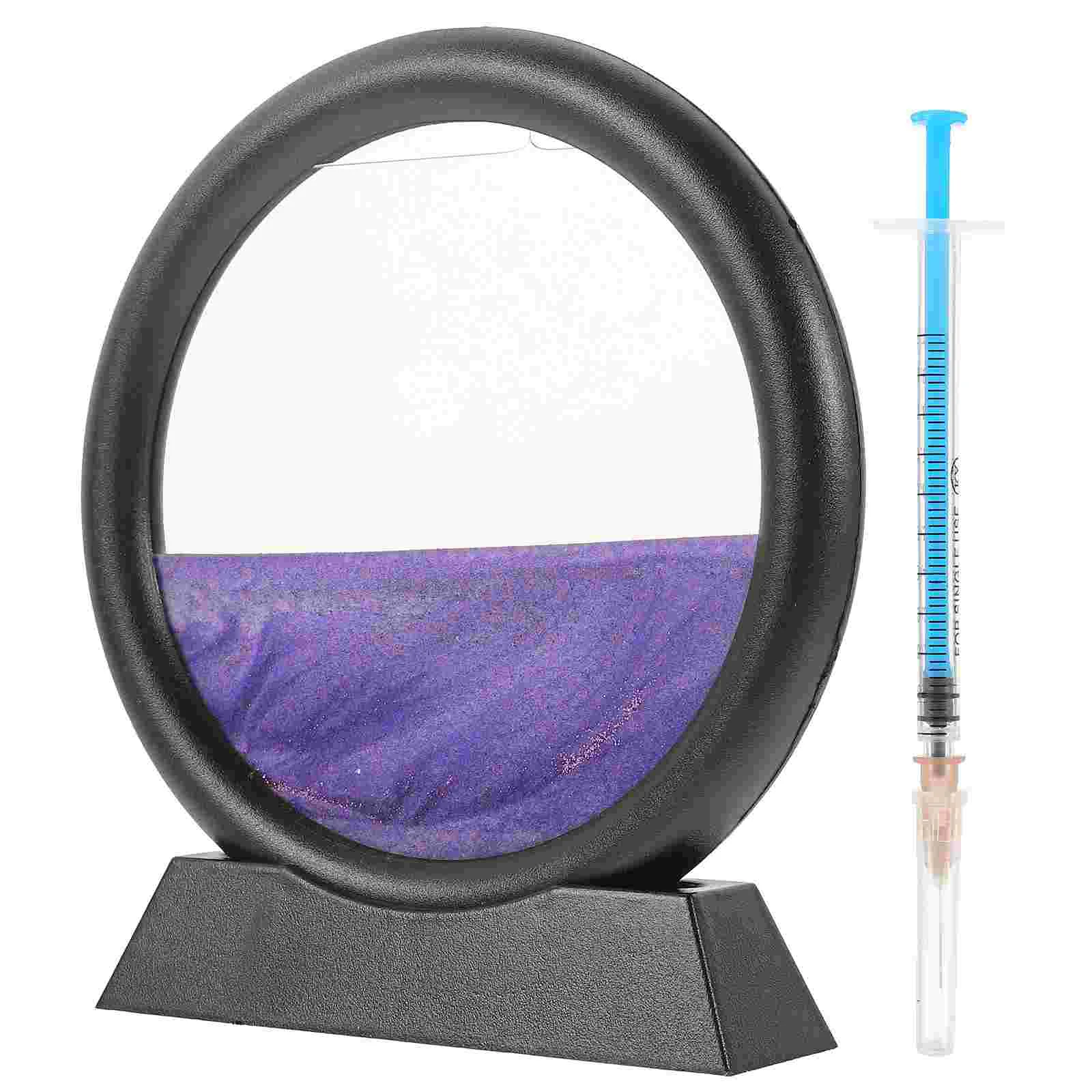 

Indoor Portable Gift 3d Quicksand Ornament Hourglass Ornament for Home Friends Decorate Desktop