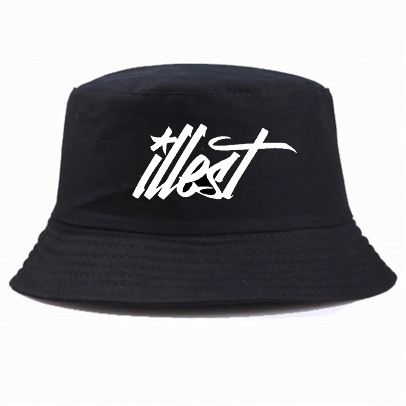 

New Summer cap logo illest skate rap Bucket Hat Summer Casual Brand Unisex fisherman hat