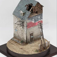135 building model kits ruins house handmade miniature for building materials model railway