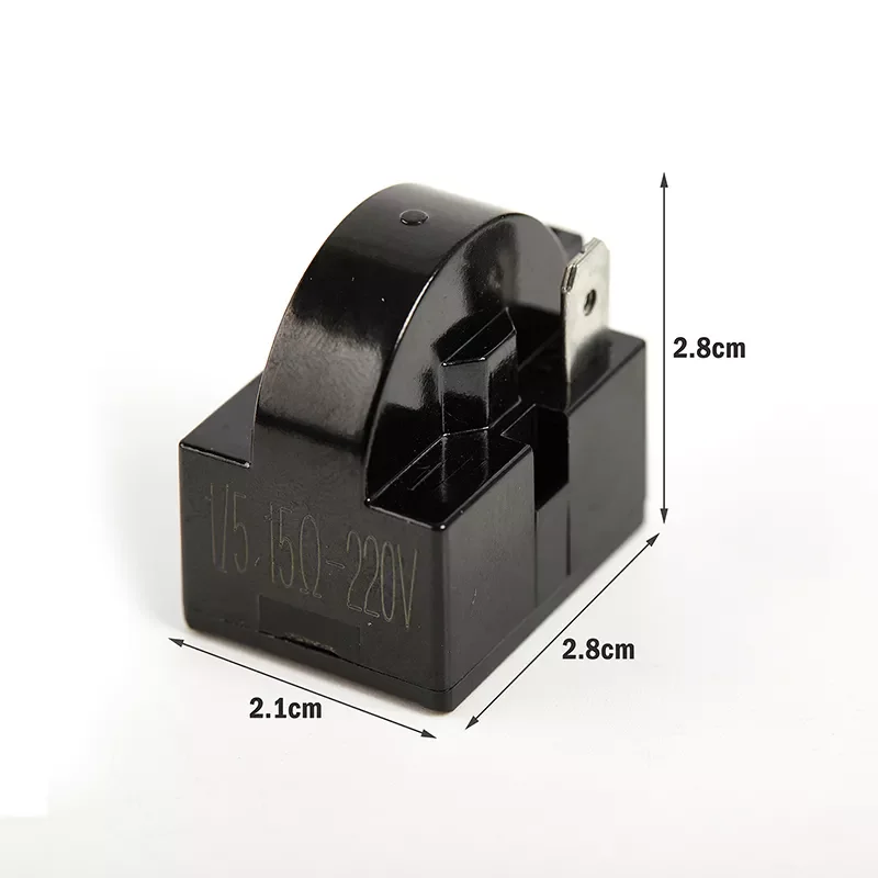 

1PC PTC Starter Relay new for Refrigerator fittings freezer PTC starter thermal protector relay Plug Black Plastic