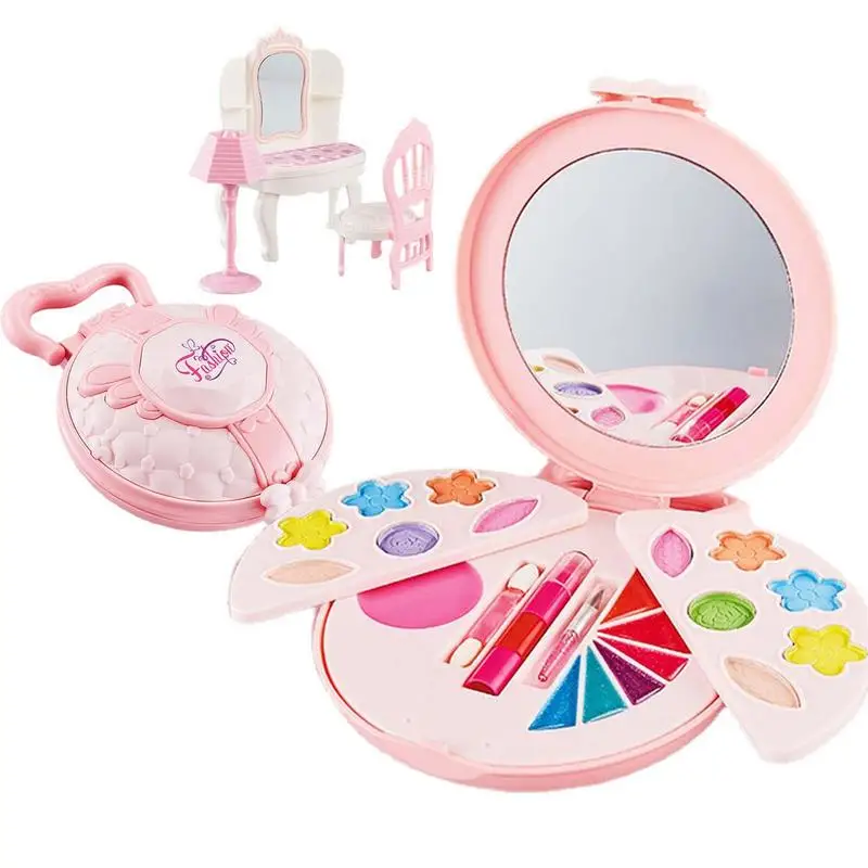 

Kids Makeup Kit For Girl Washable Princess Play Makeup Set Pretend Play Set Girls Gift Toys For Children Birthday New Year