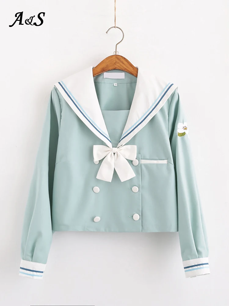 Японская школьная Униформа Anbenser стандартный костюм матросца колледжа JK базовые