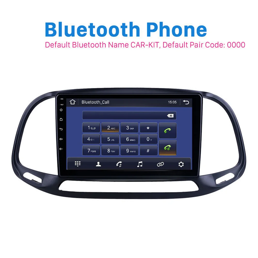 2.5D экран 9 дюймов Android 10.0 радио стерео GPS Navi Bluetooth с автомобильным плеером для Fiat Doblo 2015-2019 (art.: 3920ccac5efa5) - 3920ccac5efa5