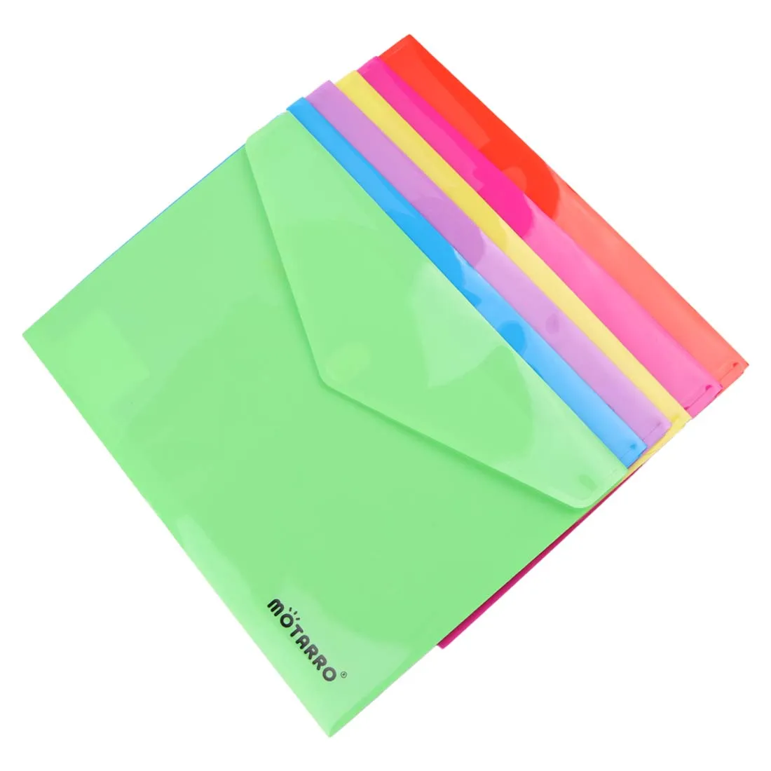 Пластиковая Папка Для Файлов Формата А4 С Липкой Вкладкой Флуоресцентная
