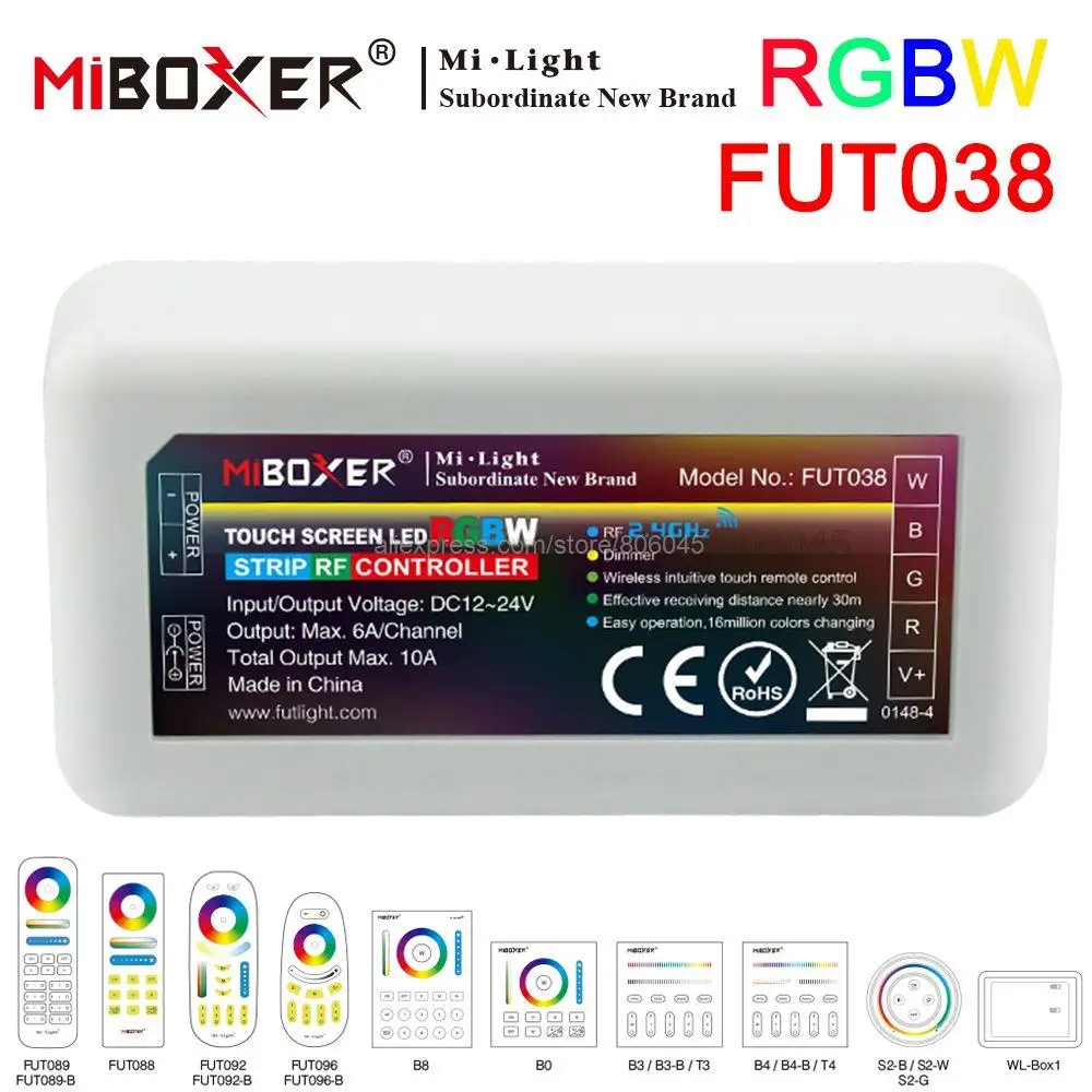 Контроллер Milight Miboxer пульт дистанционного управления 2 4G RF беспроводной 4-зонный