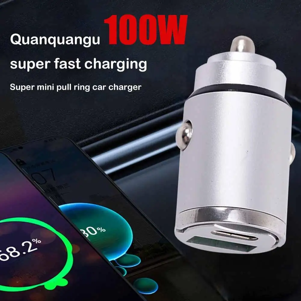 

Автомобильное зарядное устройство с двумя портами USB Type-C и поддержкой быстрой зарядки
