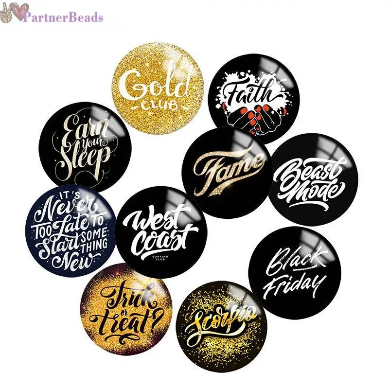 

Words Faith Round Photo Glass Cabochon Demo Flat Back Making Findings 20mm Snap Button N7941
