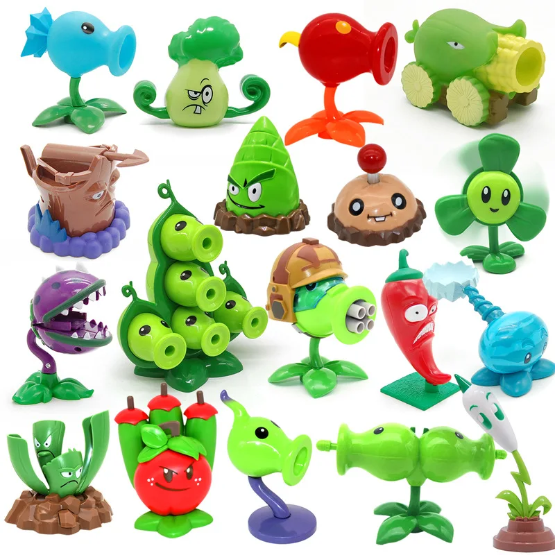 

Plants VS Zombies Figure Toy Peashooter Sunflower Ball Cactus Statue Model Props Kids Gift