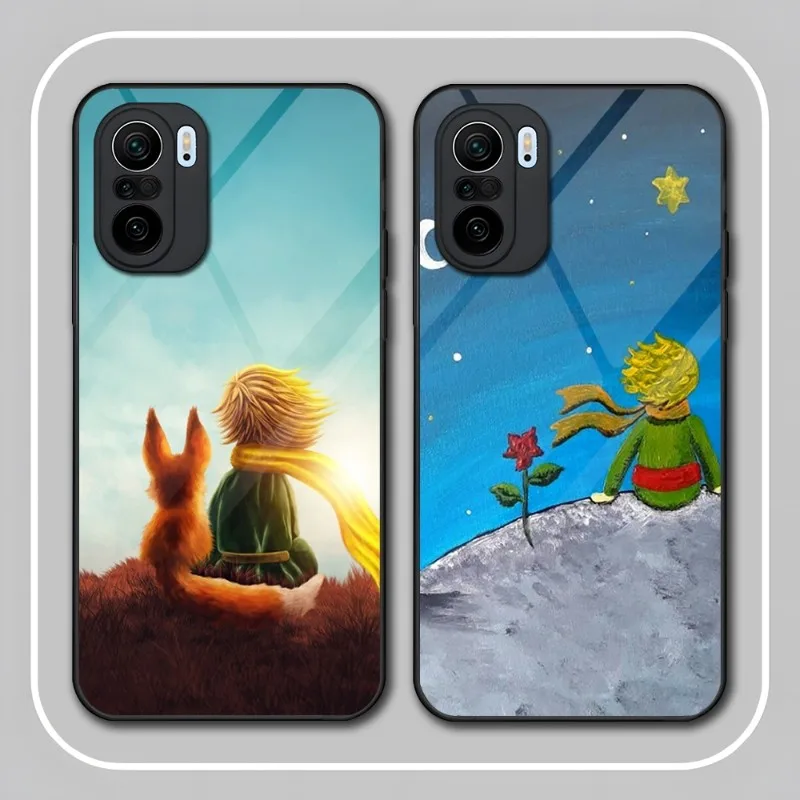 

Little Prince Phone Case Tempered Glass For Xiaomi 12Pro 11 T X 10s 10i 10t Ultra 8 9 9t Se Pro Note 10Pro Poco F3 M3 M4Pro