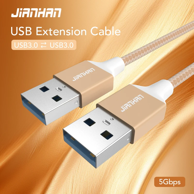 Кабель-удлинитель JianHan USB-USB Type A штырь-штырь USB3.0 2 0 для радиатора жесткого диска