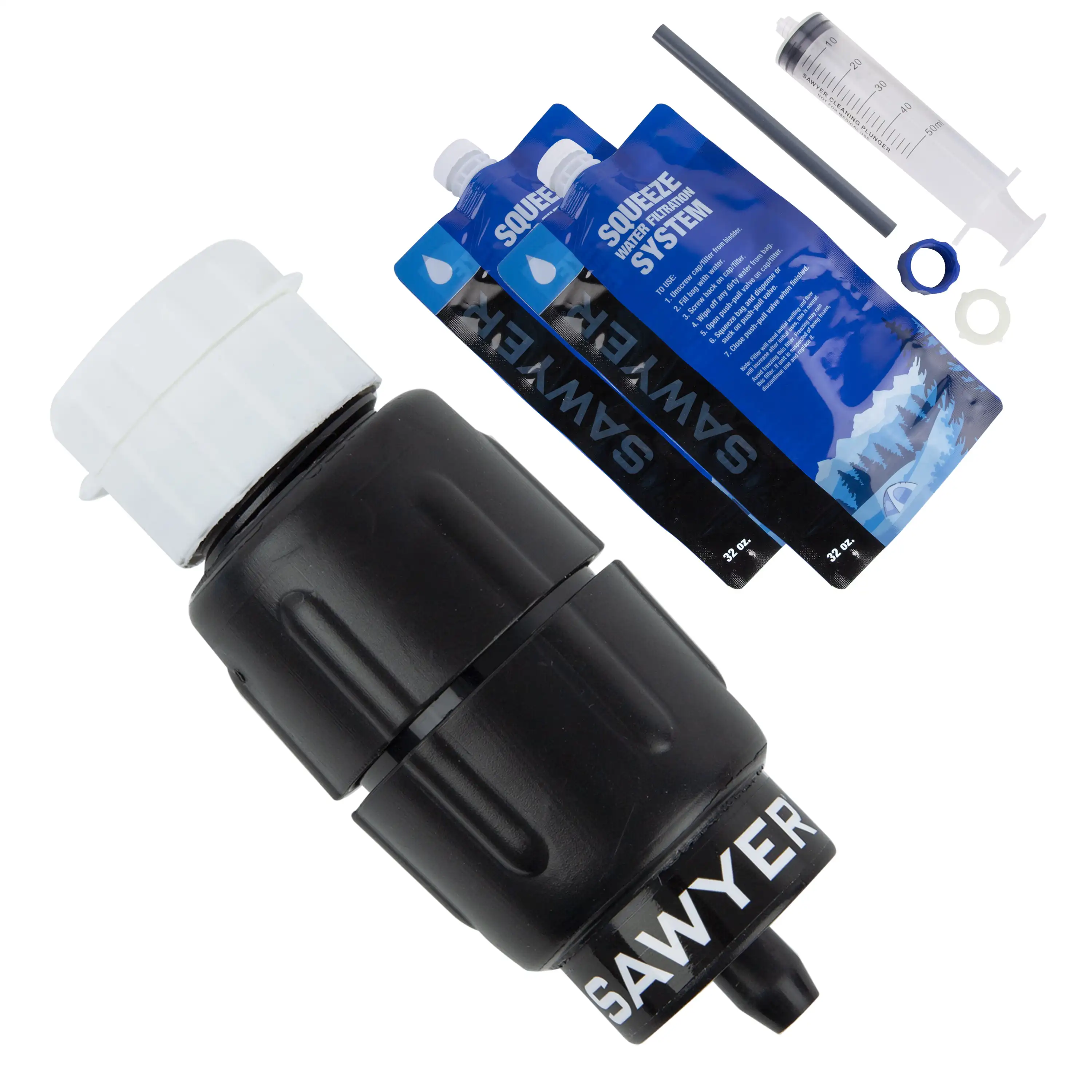 

SP8129 Micro Squeeze Water Filtration System w/ Two 32-Ounce (1-Liter) Pouches