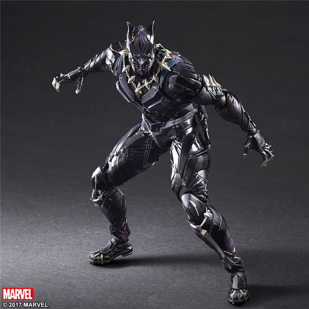 

Marvel Original Genuine Red Label Play Arts Kai Black Panther PVC Action Figure Model Toys Birthday Gift For Friend Room Decor