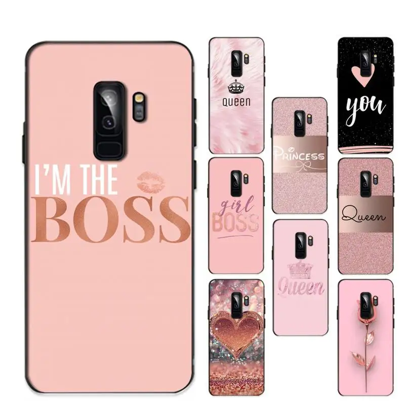 

Love Rose Gold Style Phone Case for Huawei Honor 10 i 8X C 5A 20 9 10 30 lite pro Voew 10 20 V30 cover