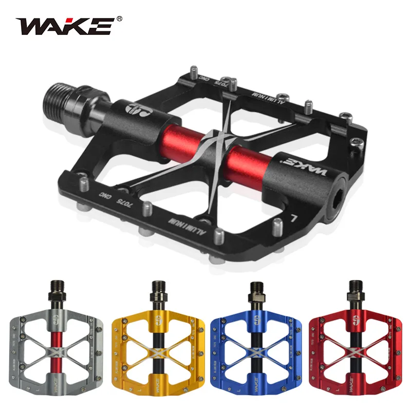 

WAKE Mountain Bike Pedals Aluminum Triple Perrin Bearing Pedals Anti-slip Pedals Bicycle Accessories