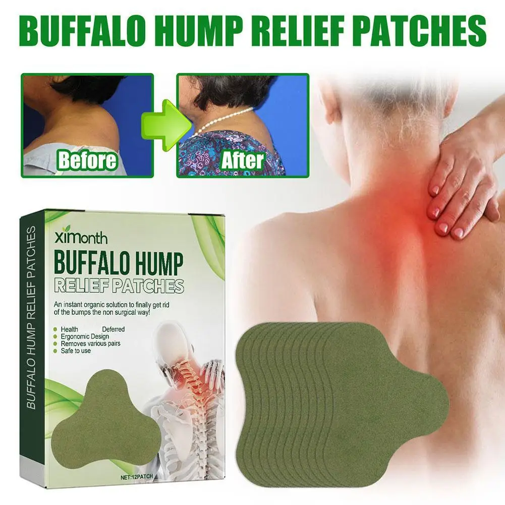 

12PCS/Pack New Buffalo Hump Relief Patches For Neck Shoulder Muscle Soreness