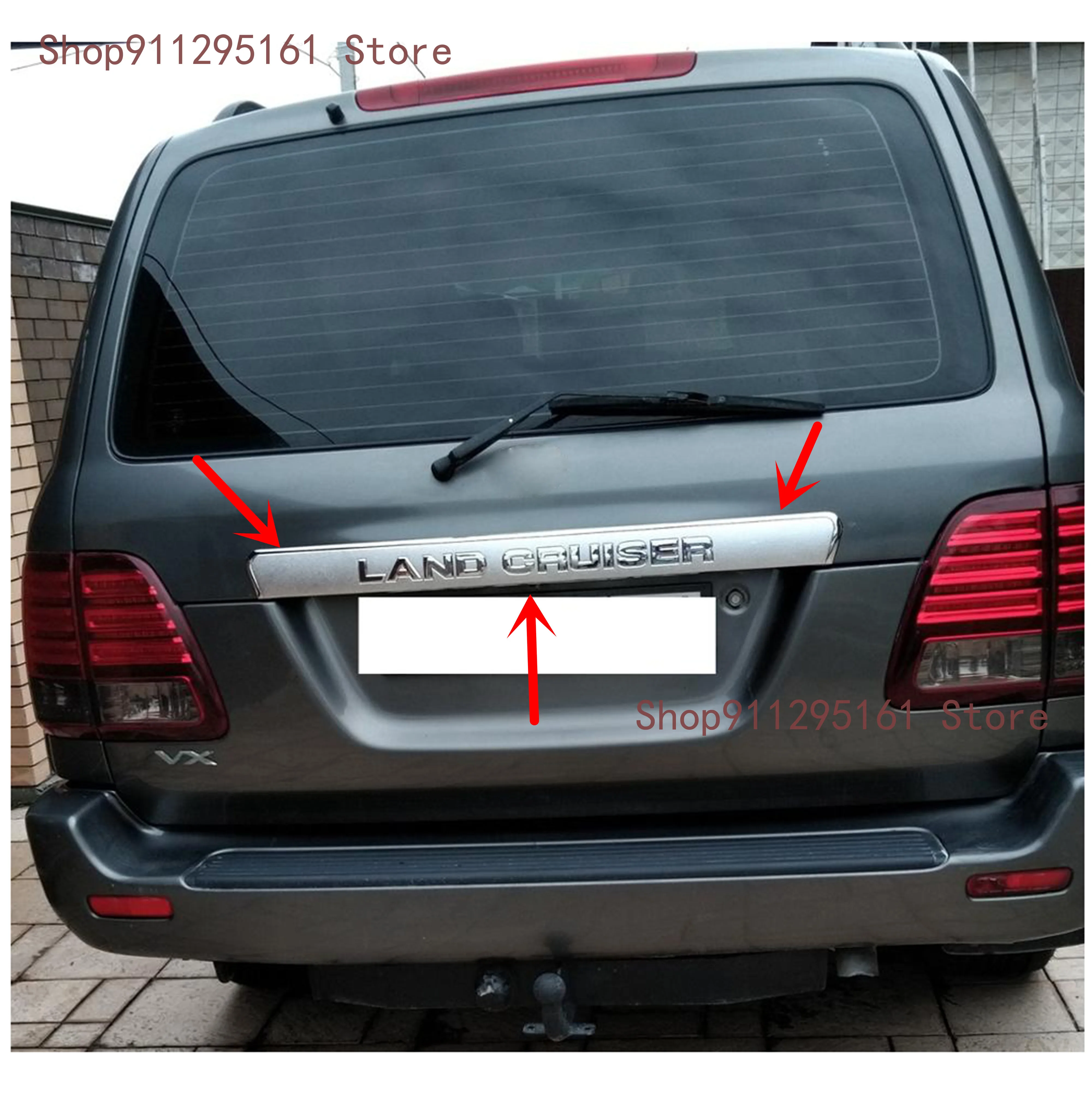 

Хромированная Задняя Крышка багажника для Toyota Land круиз 4500 LC100 FJ100 2005-2008, высокое качество, АБС, отделка, Стайлинг автомобиля