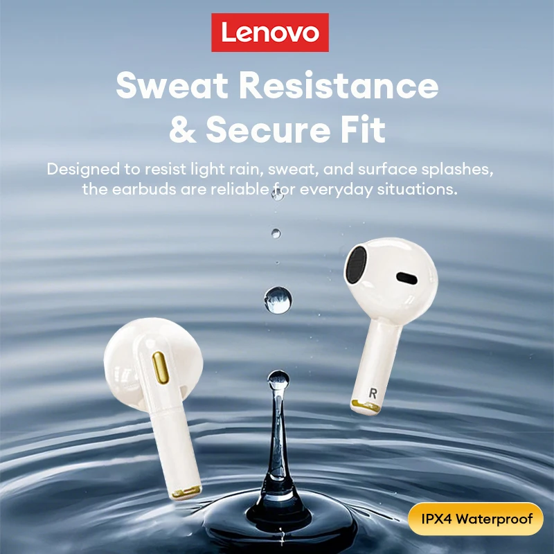 Фото Оригинальные беспроводные Bluetooth-наушники Lenovo LP22 Pro True для стерео спортивных игр TWS наушники-вкладыши с микрофоном сенсорная гарнитура новая №4