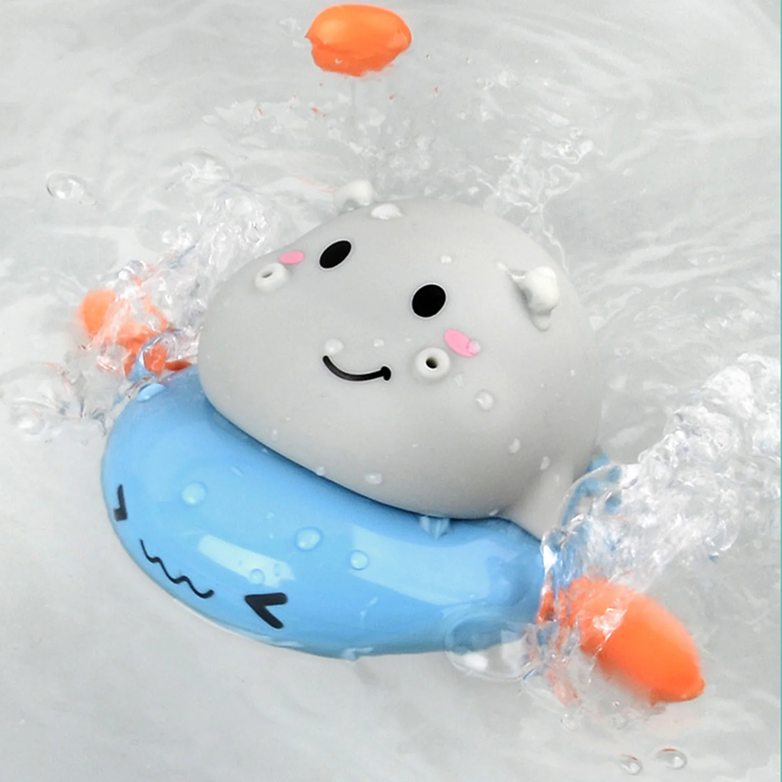 Children Bath Water Playing Toys Chain Clockwork Swim Cartoon Animal Dinosaur Hippo Panda Infant Baby Bathroom Water Toys