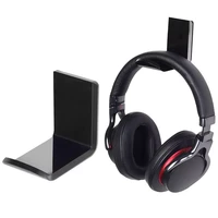 the new3 type headphone holder stand adhesive wall mounted headset hanger desk computer pc monitor sticky earphone display rack