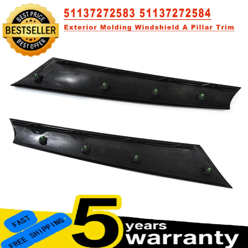 

For BMW MINI R55 2007-2015 Car Front Left Or Right Side Exterior Molding Windshield A Pillar Trim 51137272583 51137272584