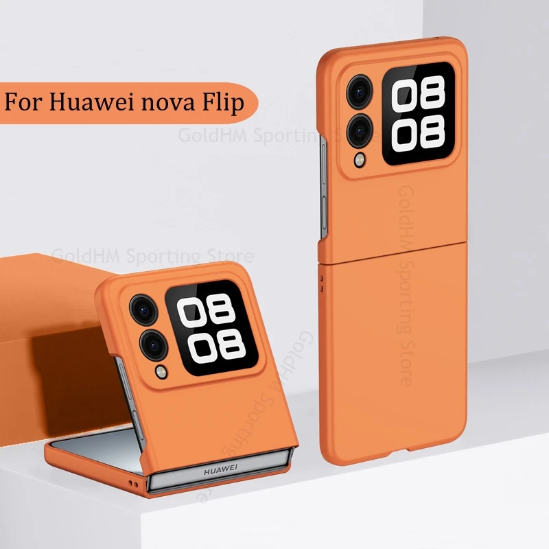 Матовый чехол для телефона ярких цветов Huawei nova Flip Fundas жесткий противоударный из