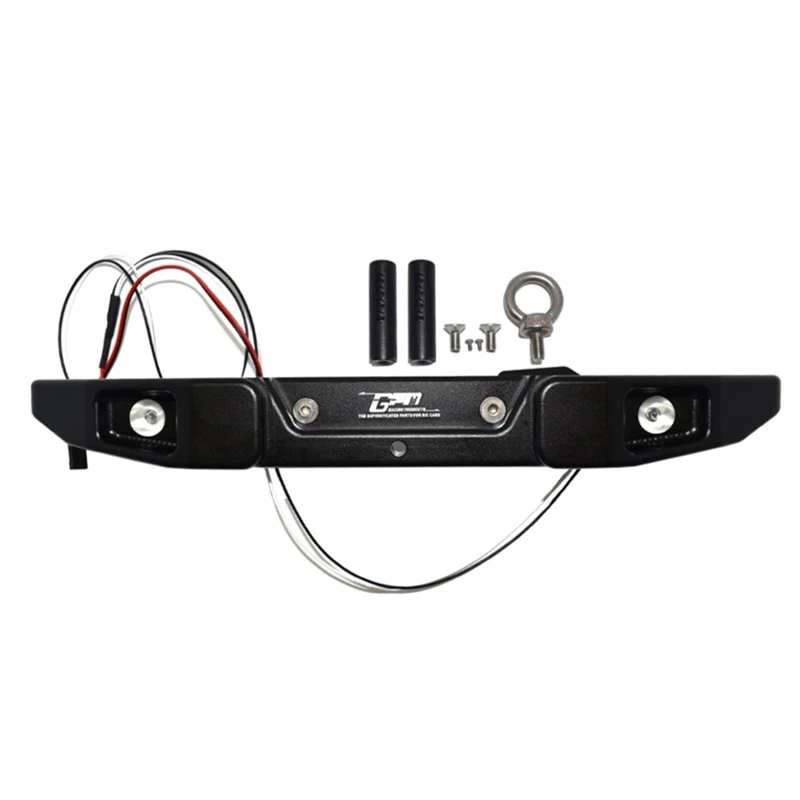 

Metal Rear Bumper With Tow Hook LED Lights For Axial SCX6 AXI05000 JEEP JLU WRANGLER 1/6 RC Crawler Car Upgrades Parts