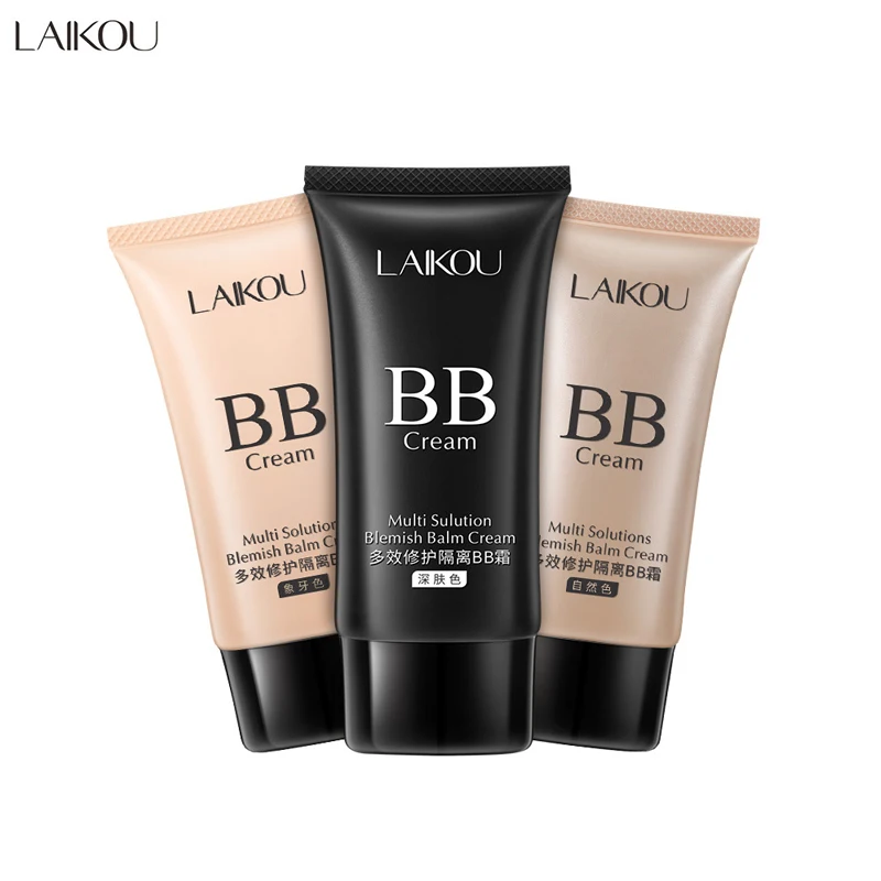 

Sdotter LAIKOU BB Cream Concealer Foundation Make Up Natural Dark Makeup Cosmetics Light Moisturizing Multi Sulution Blemish Bal