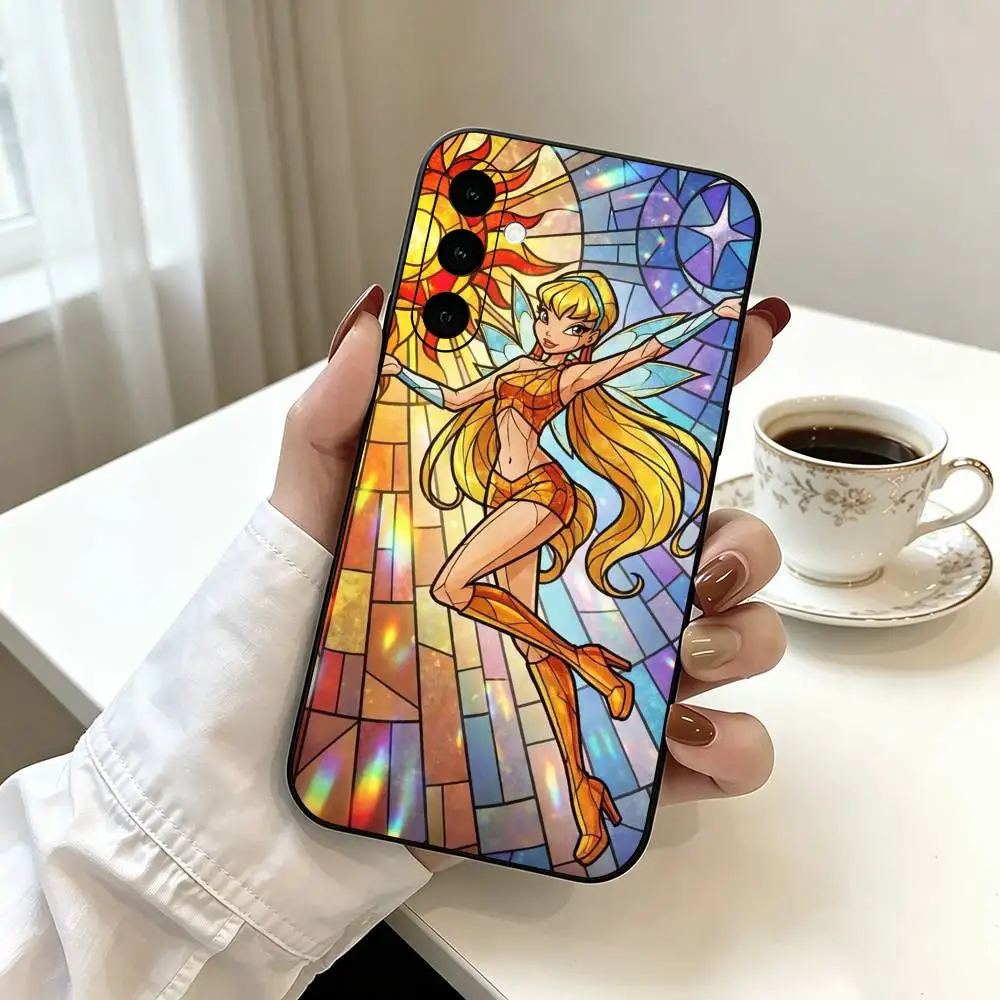 Фото Чехол для телефона W-Winx-Clubs, черный, силиконовый, мягкий, для Samsung Galaxy A73, A72, A71, A70, A53, A52, A51 №2