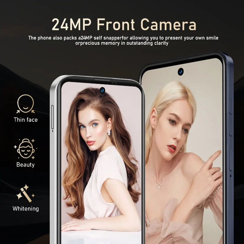Фото Смартфон FUFFI Global Vision I16 Pro, Android, 5300 мАч, 8 ГБ ОЗУ, 512 ГБ ПЗУ, 6,56 дюйма, 1080x2640HD, 24 МП + 48 МП, мобильный телефон с поддержкой сети 4G №3