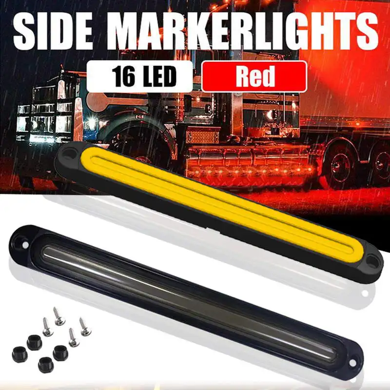 

2PCS LED Trailer Lights Bar Truck Taillight Rear Brake Light Stop Strobe Turn Signal Warning Lamp for Car External Lights Truck