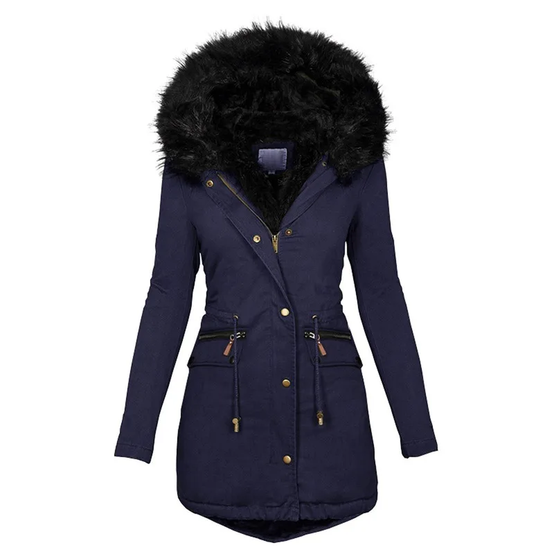 Warm Parkas 2021 Thicker Plus Size Winter Jacket Women Hooded Fashion Coat Women Clothes Outdoor Overcoat Manteau Femme Hiver