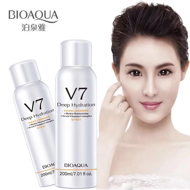 200ML Whitening Concealer Sunscreen Isolation Spray Waterproof V7 Hydration Moisturizing Contains 7 Skin Care Vitamins Complex