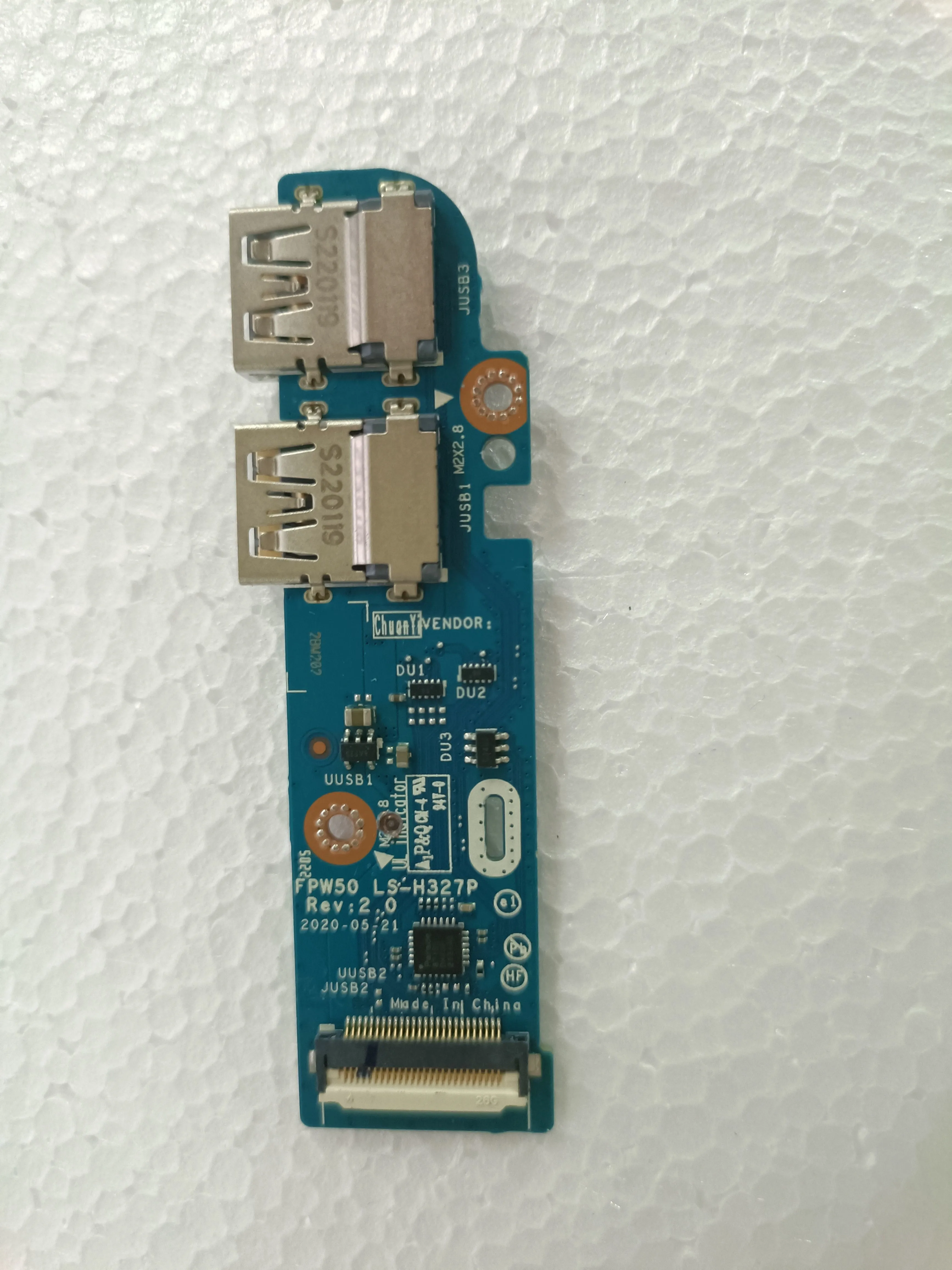 Оригинальная USB-плата для ноутбука HP 15-DW 15S-DU 15S-DR 15S-DY FPW50 LS-H327P Быстрая доставка